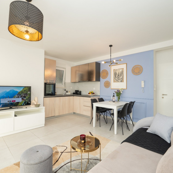 Dnevni boravak, Pool and Breakfast apartments Villa Maro, Pool and Breakfast Apartments Villa Maro, Novalja Novalja