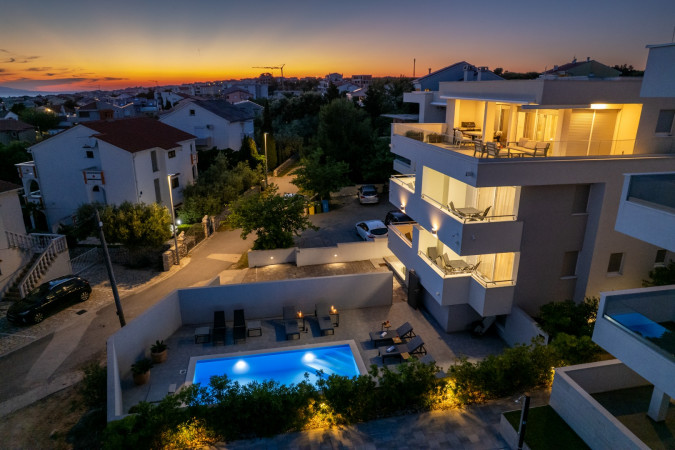 Udobnost i privatnost u premium apartmanima, Pool and Breakfast Apartments Villa Maro, Novalja Novalja